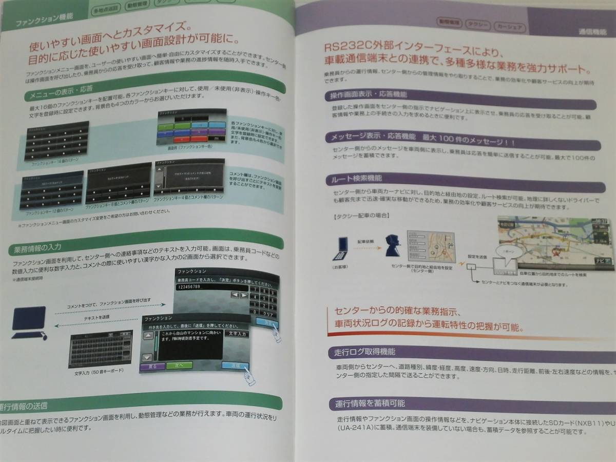 【カタログのみ】クラリオン　フラッシュメモリーナビゲーションシステム　ソリッドナビ　2012.3　NXB11/UA-241A/カーナビ_画像3