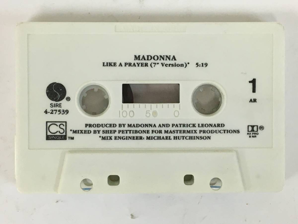 ■□H589 MADONNA マドンナ LIKE A PRAYER ライク・ア・プレイヤー カセットテープ□■の画像6