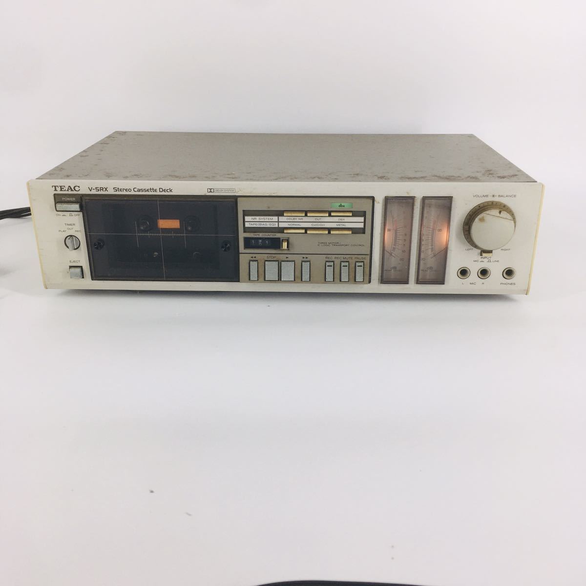 TEAC ティアック V-5RX カセットデッキ Stereo Cassette Deck 中古品　通電確認済み_画像1