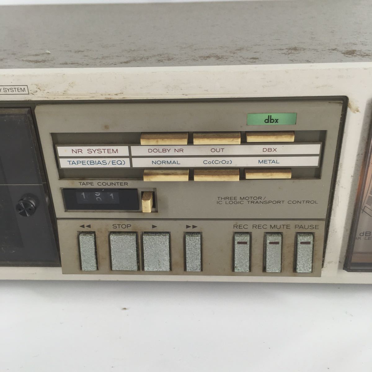TEAC ティアック V-5RX カセットデッキ Stereo Cassette Deck 中古品　通電確認済み_画像3