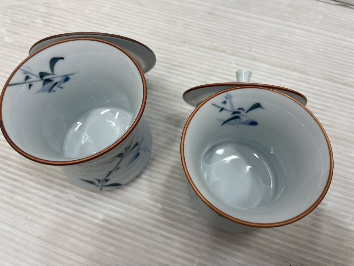 送料無料S34719 有田焼 勲山窯 組湯呑 未使用_画像4