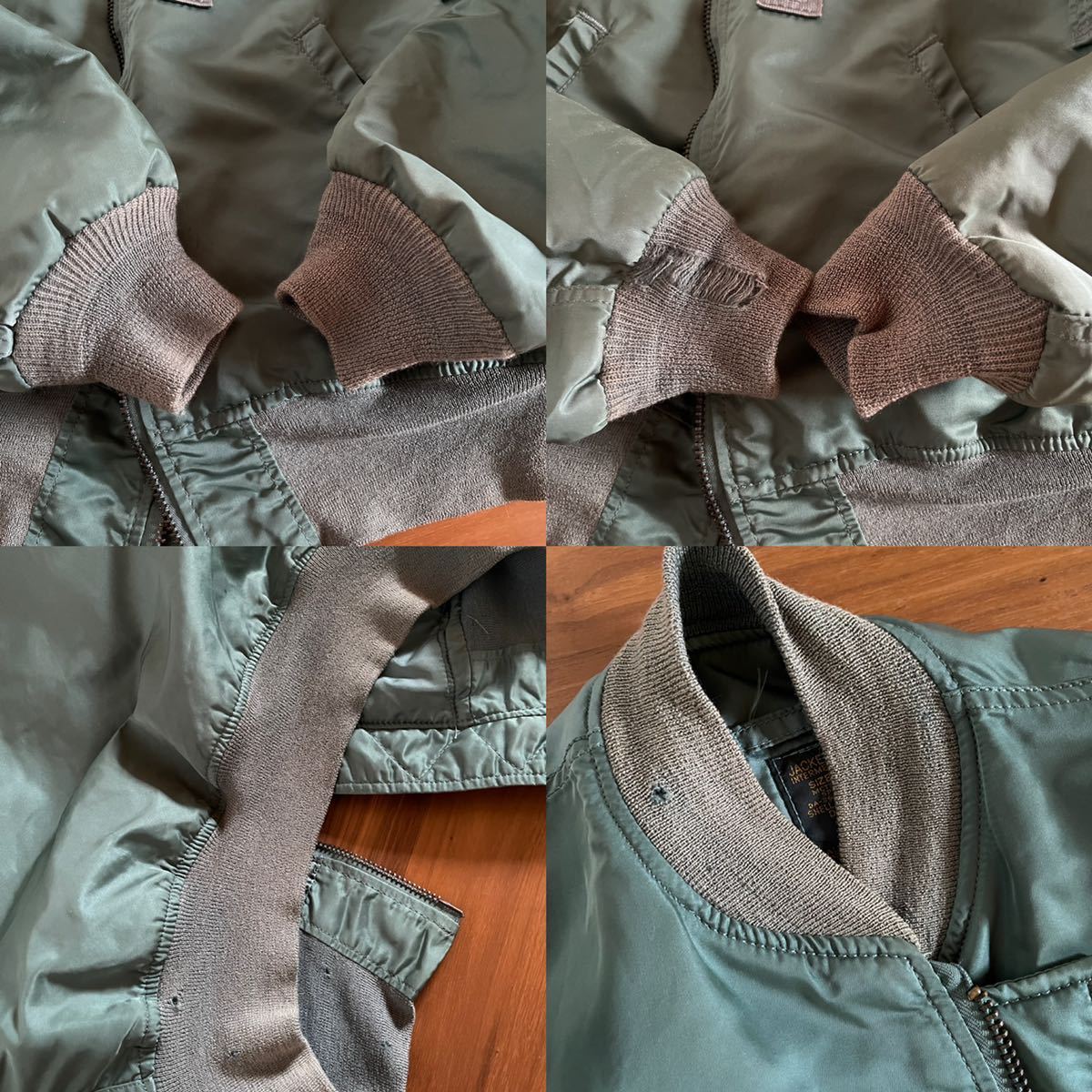 50's復刻モデル ALPHA社 90's 初期 MA-1 セージグリーン made in 50's復刻モデル ALPHA社 90's 初期 MA-1 セージグリーン made in