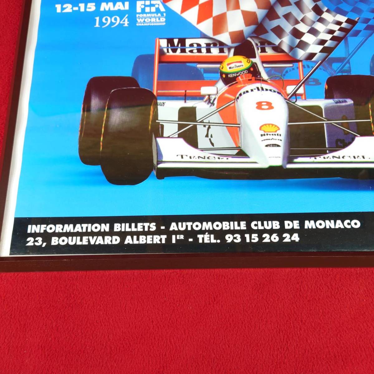 アイルトン・セナ 1994 F1 オフィシャルポスター 未開封-