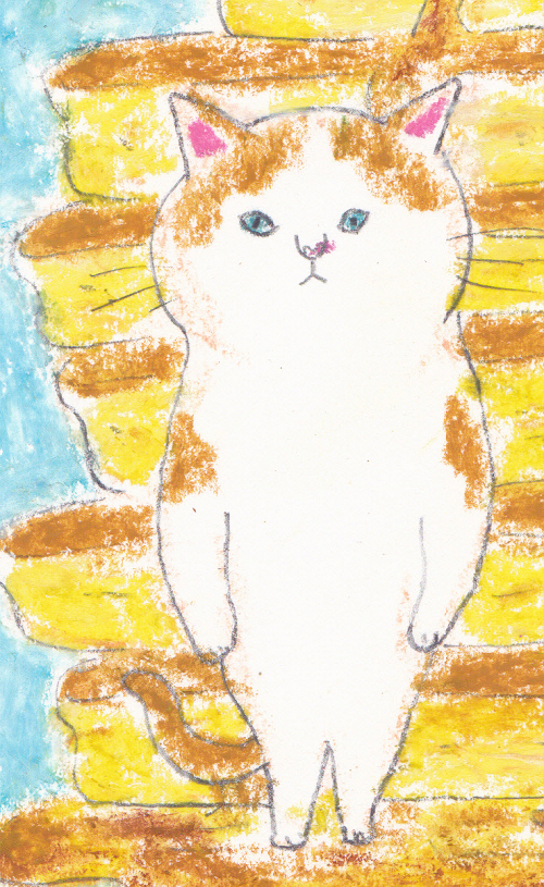 ヤフオク 直筆 手描き オリジナル猫イラスト トラバター