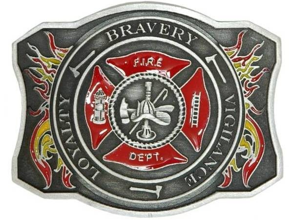 ウエスタンベルトバックル Fire Dept Belt Buckle　消防士 消防署 メンズ 男　レターパックライト可
