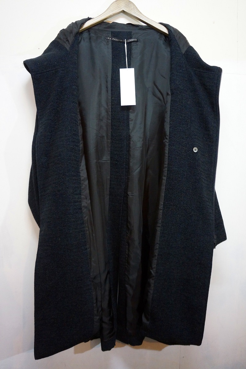 美品17AW my beautiful landletマイ ビューティフル ランドレット ブリティッシュ ウール混フーデッド コート wm06-co172061 紺110M△ - メンズファッション