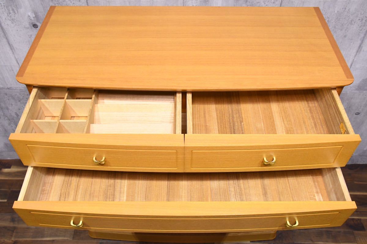 BAC58 展示品 MATSUSO 松創 8段 チェスト 整理箪笥 美品 IDC大塚家具