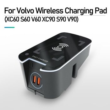 VOLVO XC60 S60 V60 XC90 S90 V90 2015-2020 高速充電 12V 15W QI Wireless ワイヤレス 充電器 車種専用設計 QI012_画像1