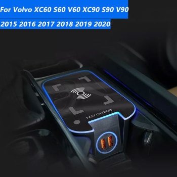 VOLVO XC60 S60 V60 XC90 S90 V90 2015-2020 高速充電 12V 15W QI Wireless ワイヤレス 充電器 車種専用設計 QI012_画像2