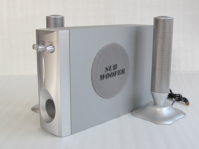 MAXER マクサー電機 3Dサウンド アンプ内蔵型 重低音BASS サブ 