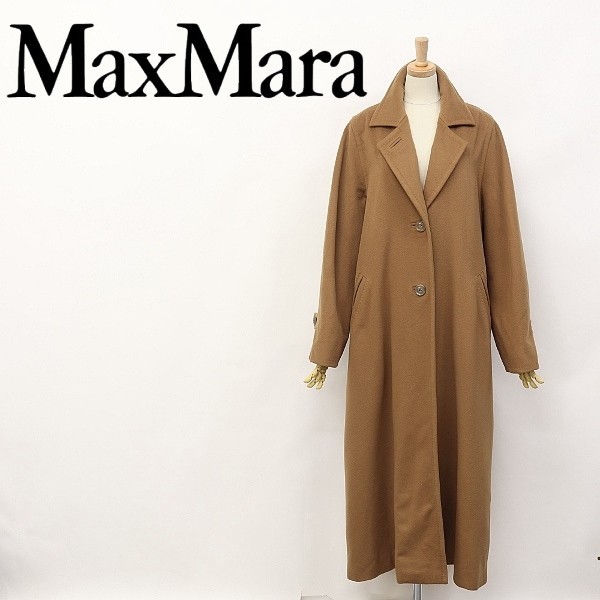 正規品直輸入】 白タグ◇Max Mara/マックスマーラ 40 キャメル コート