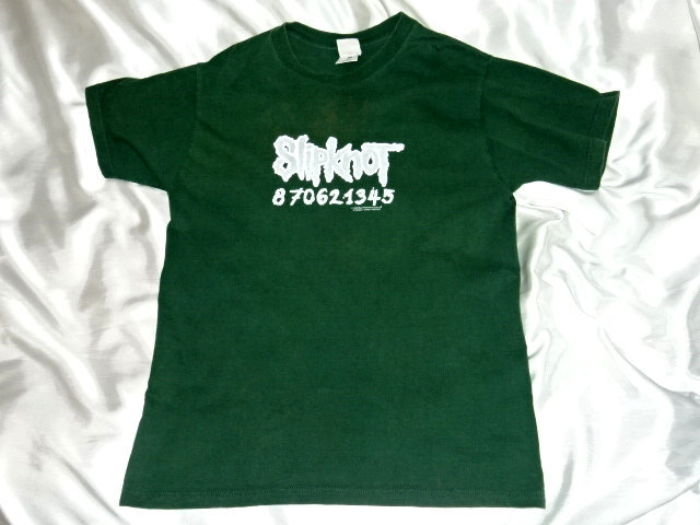 送料198円・T708■ Tシャツ Mサイズ　Slipknot スリップノット (C)1999 *胸元に汚れあり_画像1