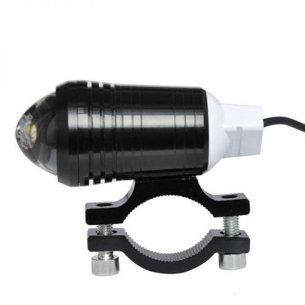 バイク汎用LED バイクフォグランプ 防水▲バイクヘッドライト U9 高輝度 アルミ製 セット＋スイッチ　Q299_画像4