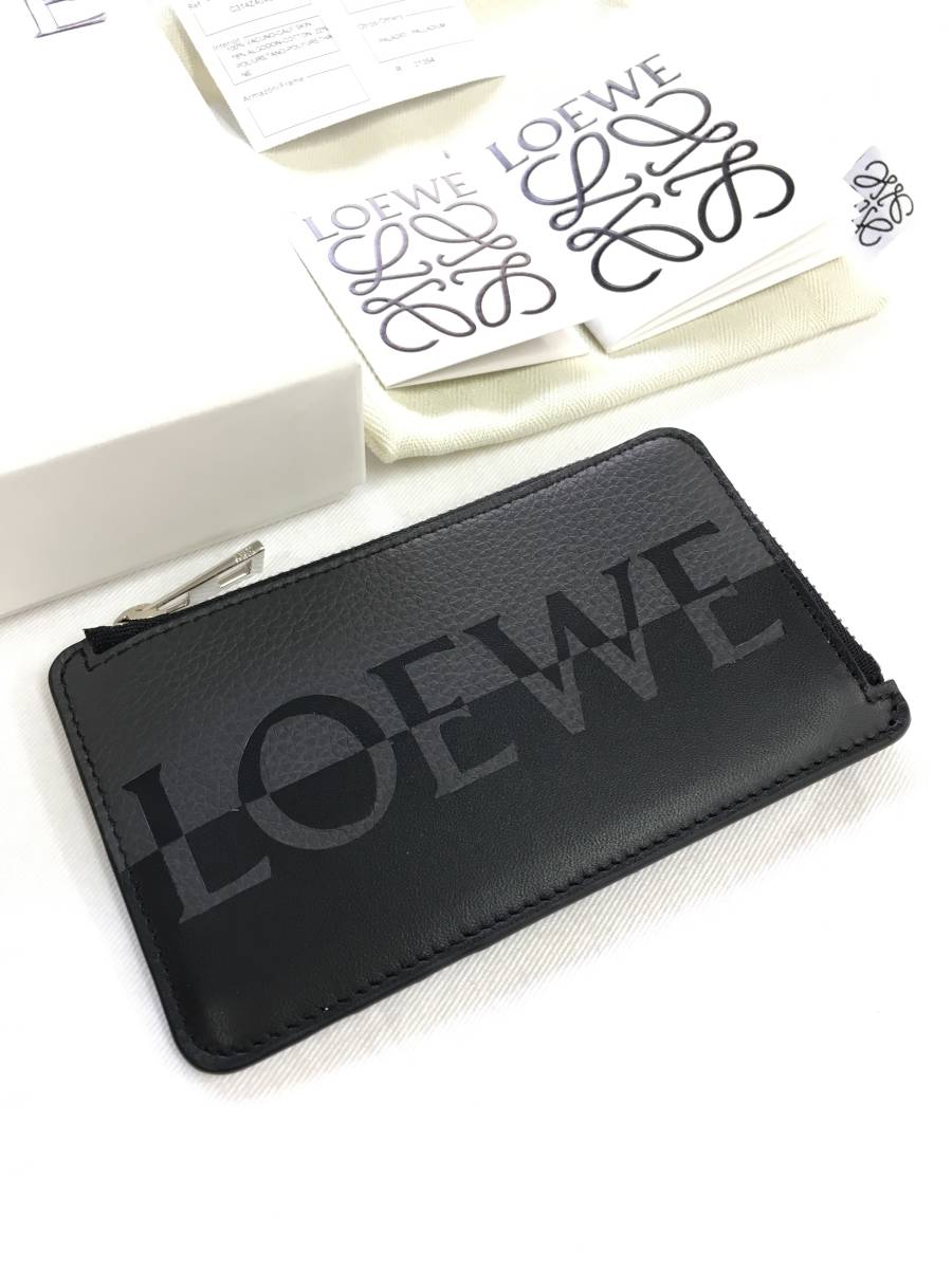 新品 LOEWE ロゴ バイカラー カードケース フラグメントケース ロエベ