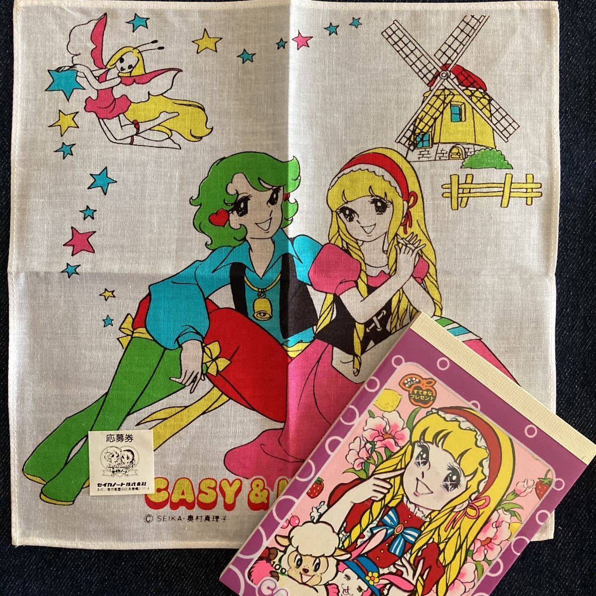 Yahoo!オークション - キャシー&ナンシー メモ帳 ハンカチ 奥村真理子