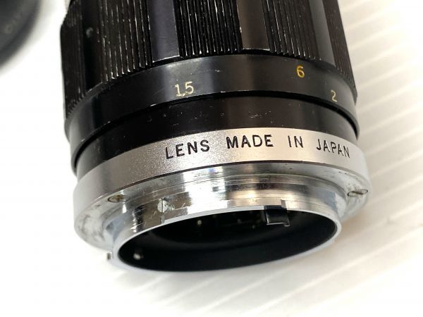 OLYMPUS PEN F 1:3.5 f=100mm E zuiko Auto-T フード ケース付 オリンパス フィルムカメラ 昭和35年販売 レトロ ヴィンテー_画像3