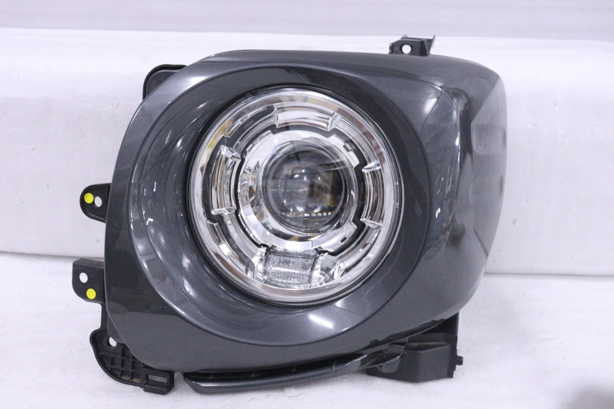 21-1568☆美品☆LED MK53S スペーシアギア☆左ヘッドライト