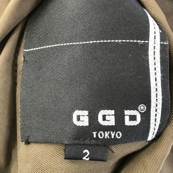 GGD TOKYO★ダウン70％/リバーシブル/ダウンベスト【2/メンズM/赤系×茶/レッド系×ブラウン】◆BF885_画像6