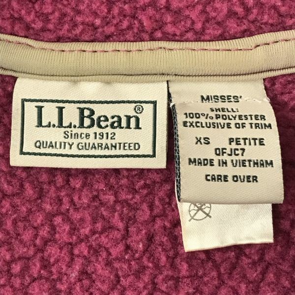 L.L.Bean/エルエルビーン★フリースコート【レディースXS/赤系/レッド系】アウトドア/ブルゾン◆BF858_画像4