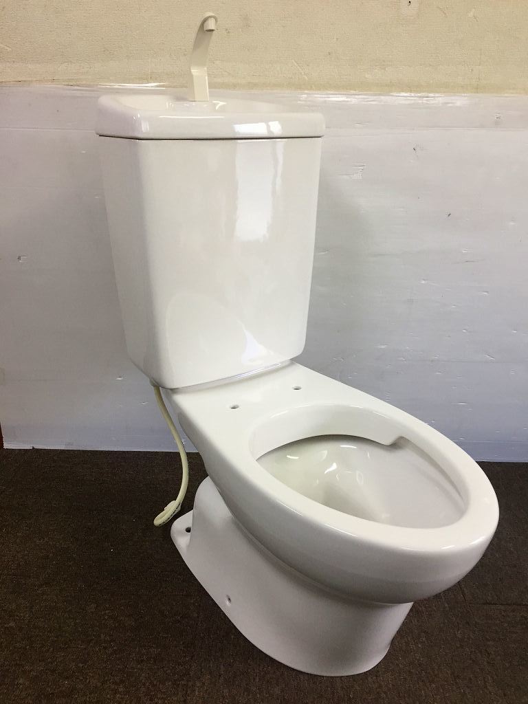 【】アサヒ衛陶 トイレ便器(床下排水)☆洋式便器「CRA768LW」とタンク「TRA33886」のセット☆#ホワイト ボルト無し☆直接引き取り可 2