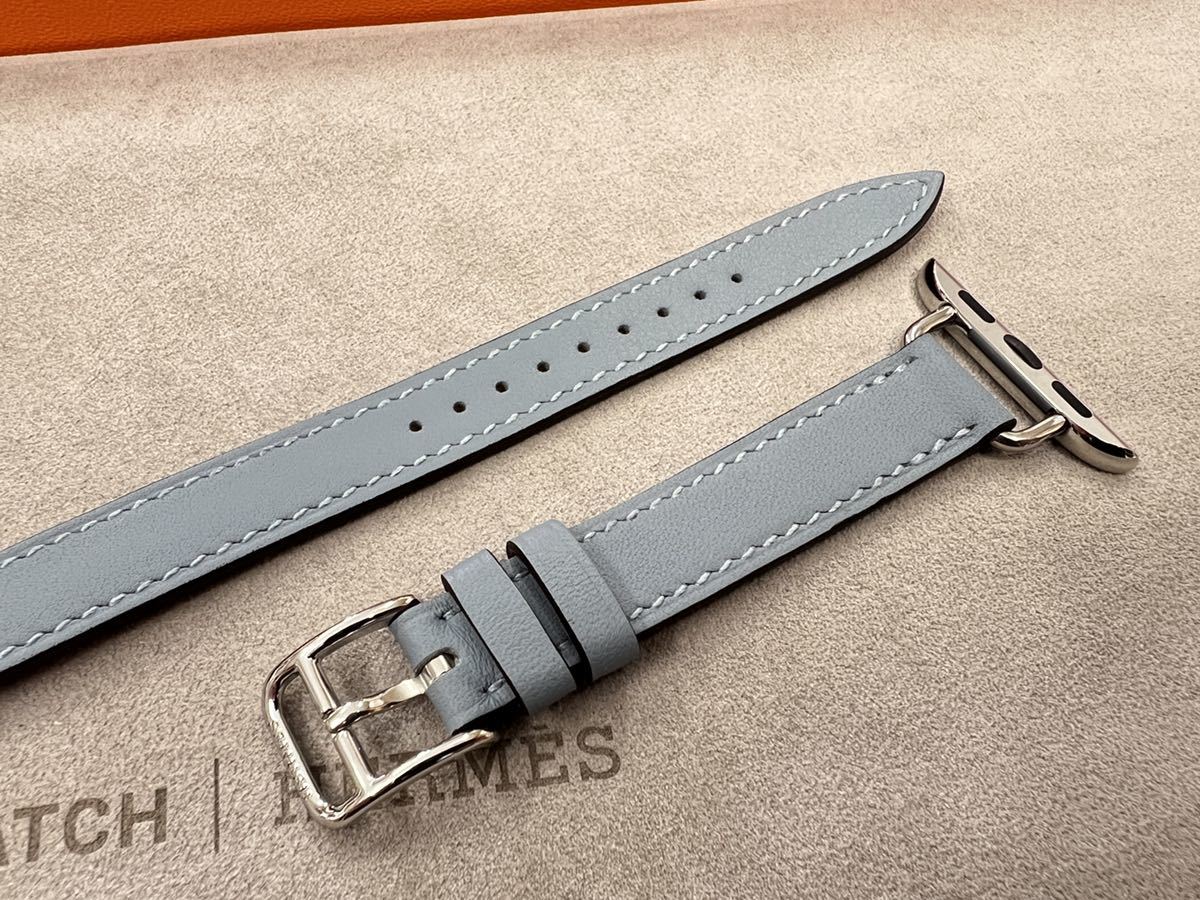 Apple Watch エルメス ブルーラン ドゥブルトゥール HERMES-