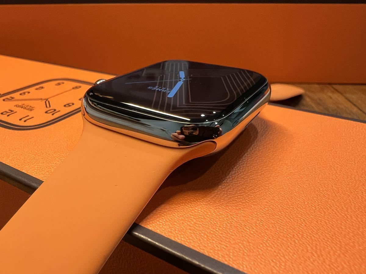 ☆最新 即決 Apple Watch series7 HERMES 45mm アップルウォッチ エルメス GPS+Cellular シルバーステンレス 心電図 血中濃度 シリーズ7 90