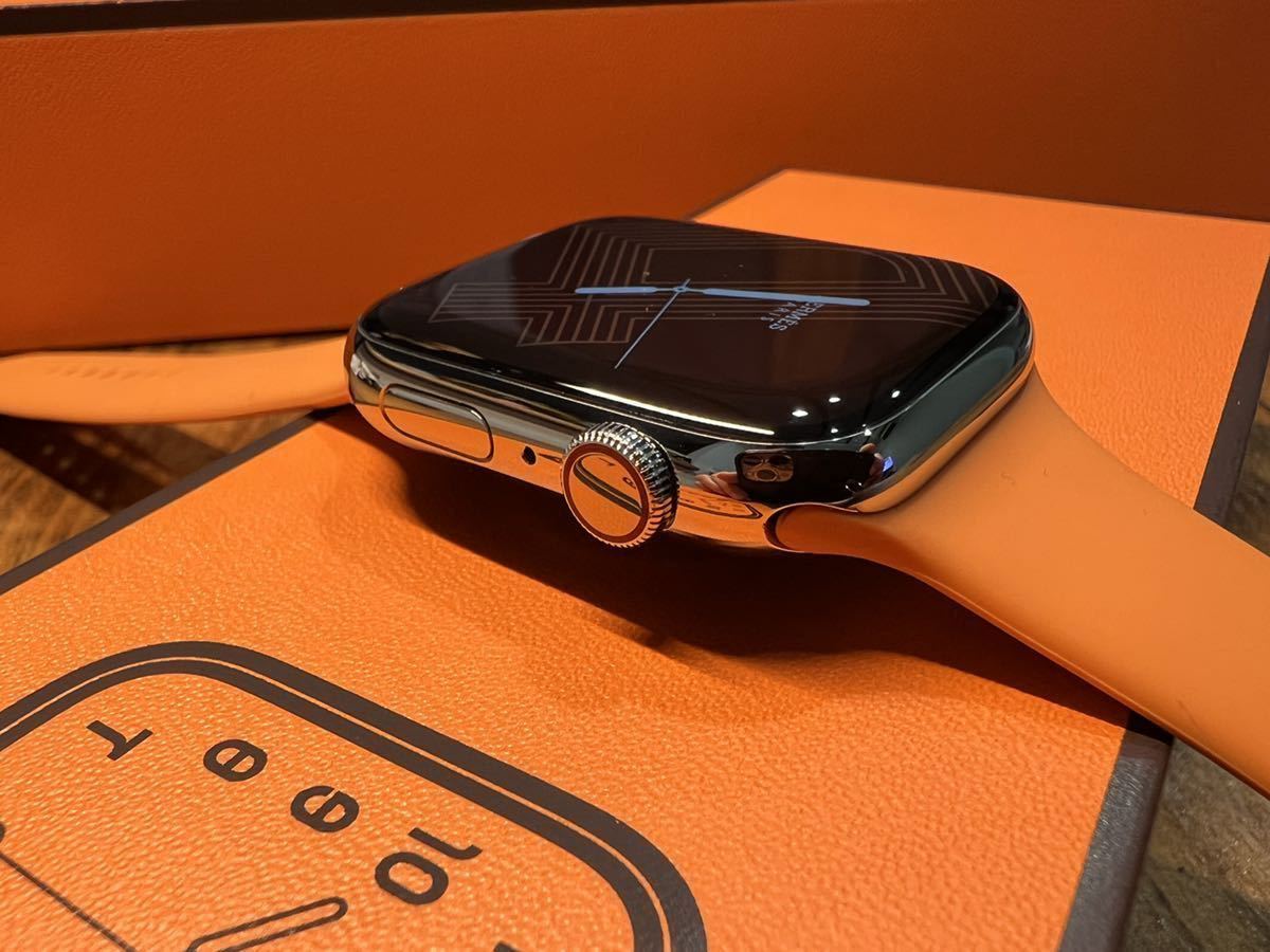 ☆最新 即決 Apple Watch series7 HERMES 45mm アップルウォッチ エルメス GPS+Cellular シルバーステンレス 心電図 血中濃度 シリーズ7 90