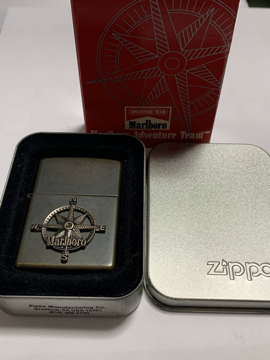 1997年 マルボロ コンパス ゴールド Marlboro ADVENTURE TEAM ZIPPO 未