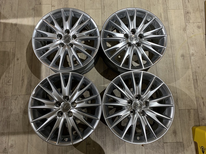 2201015】レクサス GS バージョンL 純正 ホイール 18×8J +45 PCD114.3