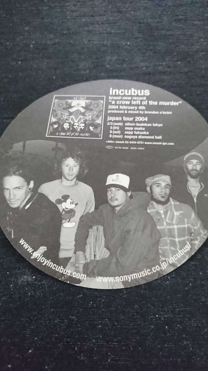 2004年当時物!!INCUBUS“a crow left murder” 非売品 ステッカー 1枚 未使用/インキュバス 販売促進 グッズ ロックバンド L_画像4