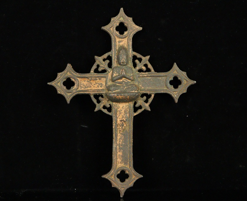 【縁】隠れキリシタン 時代古鉄製 十字架 掛け仏 仏教美術... - ヤフオク!