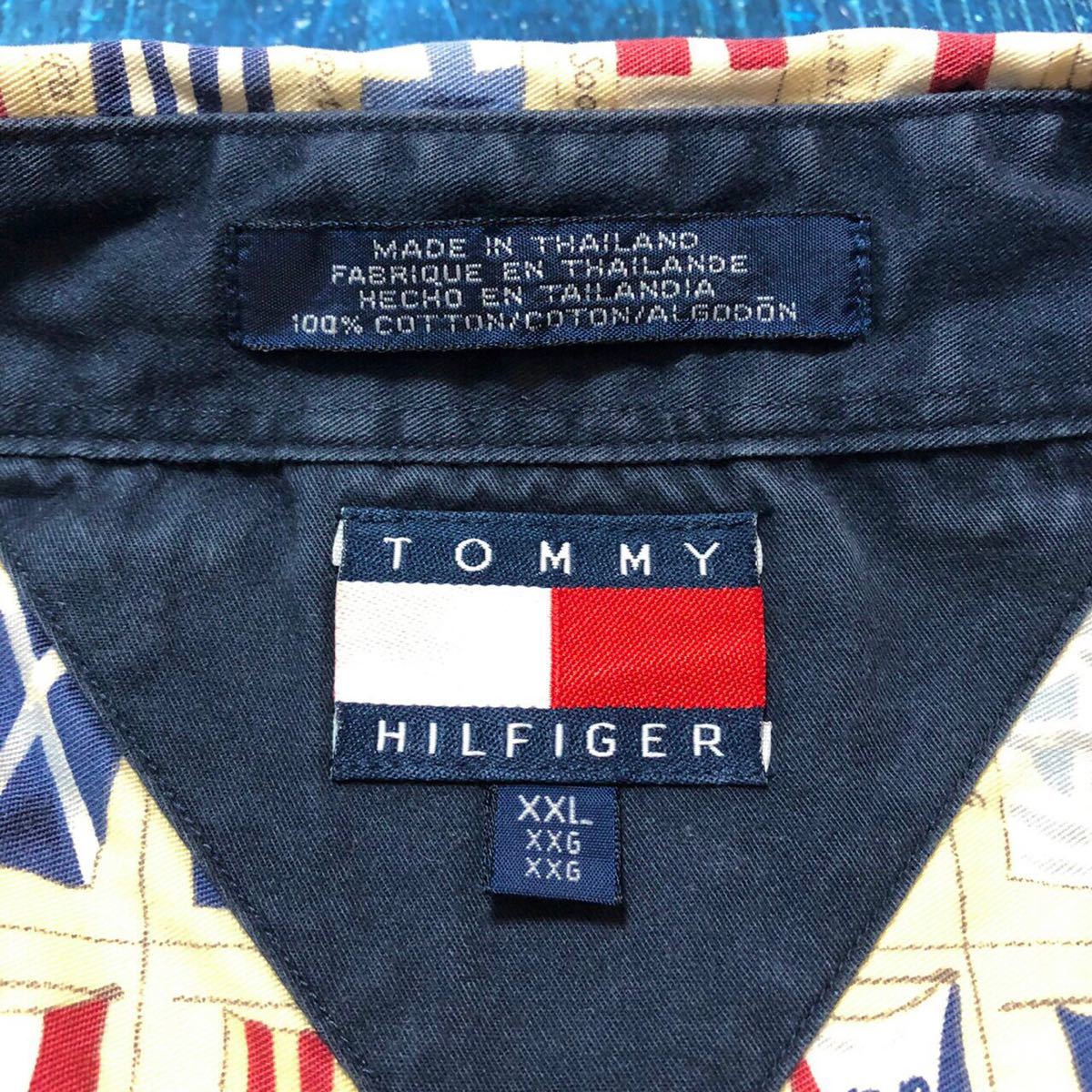 トミーヒルフィガー オールドトミー 長袖シャツ ワンポイント刺繍ロゴ