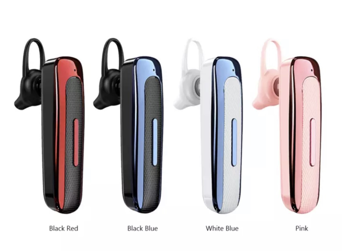 イヤホン　Bluetooth　ワイヤレスイヤホン 耳掛け型　イヤフォン イヤホンマイク 片耳　USB 充電 高音質 超軽量　テレワーク　音楽　赤　22_画像4