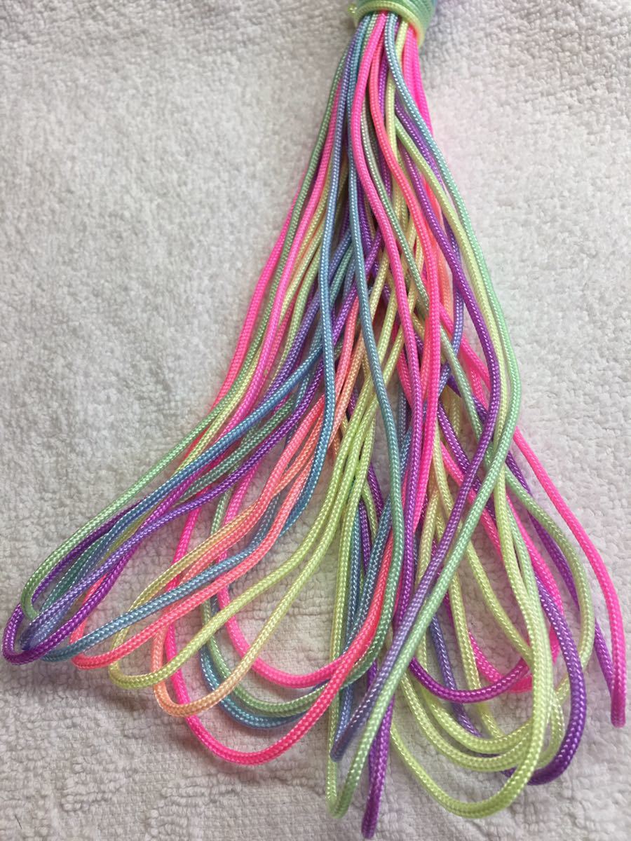 **pala code **1 core 15m 2mm * special order shortage of stock . pastel Rainbow color *