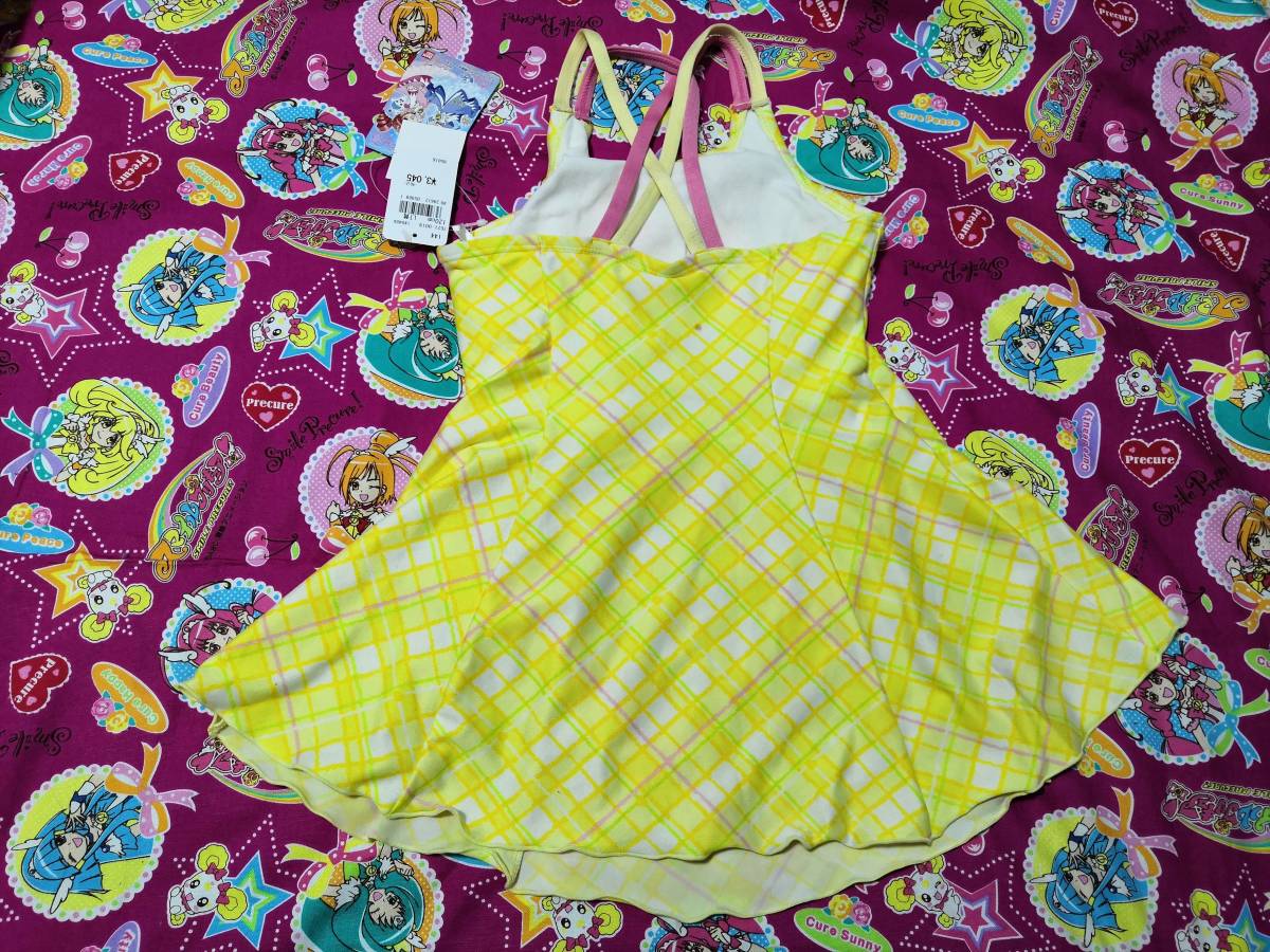  new goods #... star. cover .. swimsuit 120 yellow color One-piece swim wear 