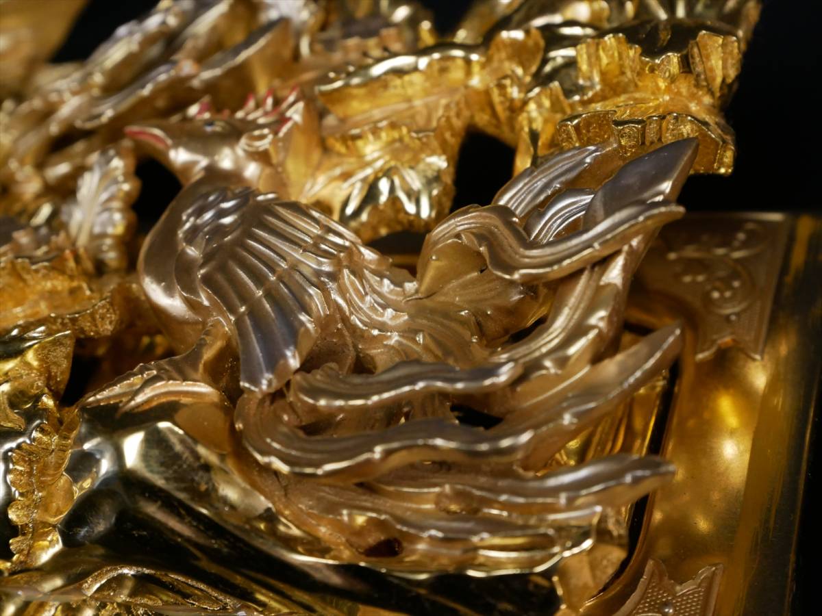 収集品 最高級 彫り物セット 手彫り 本金箔 本金粉 木製（D-5） 3107 M