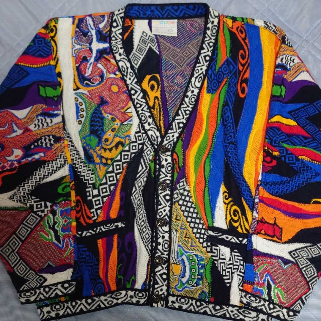 coogi クージー knit 3D ニットカーディガン オーストラリア製