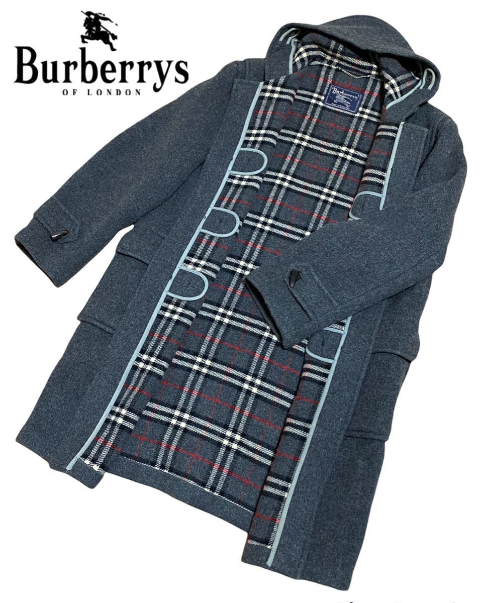 Burberry ロングコート ノバチェック柄 WOOL100％-