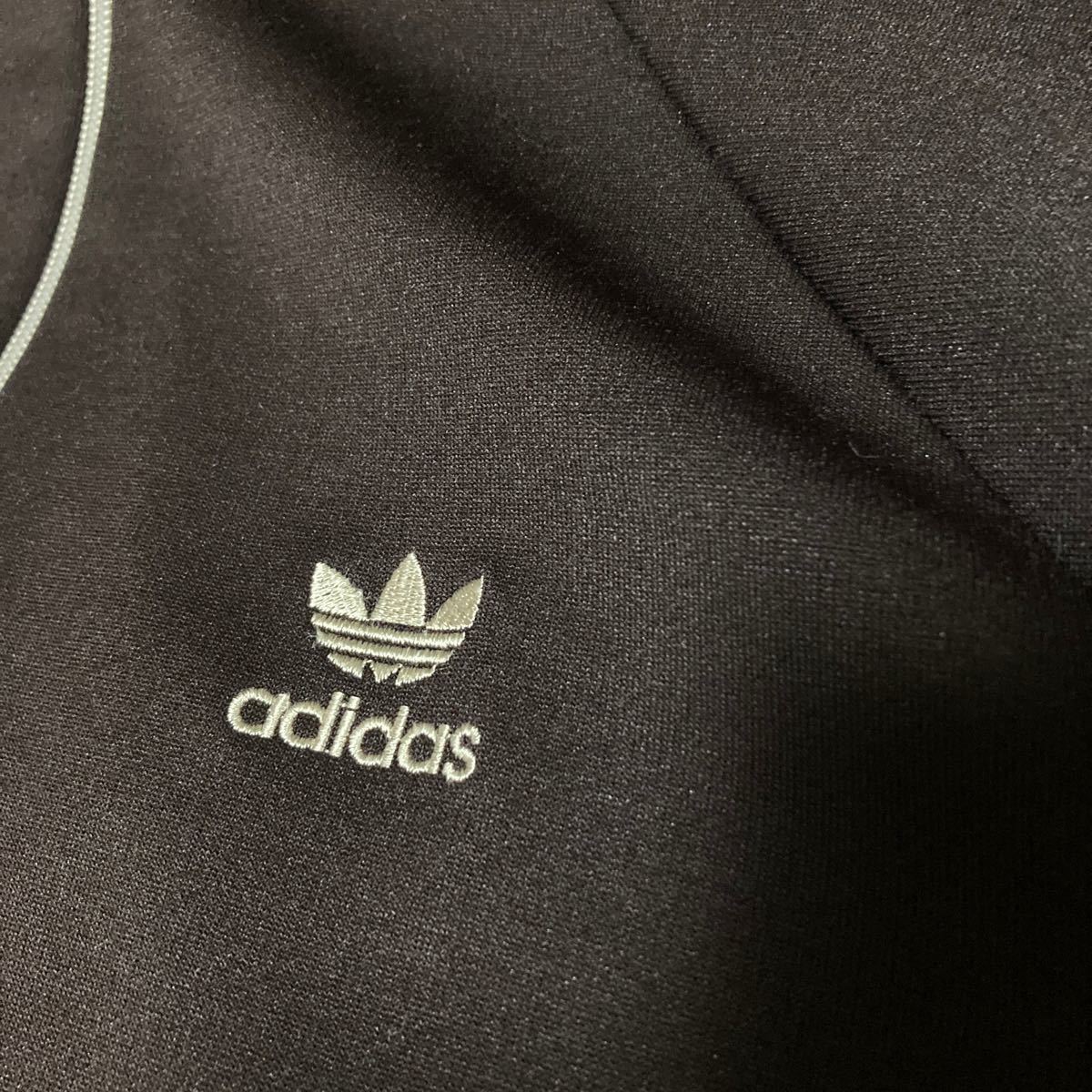 80s adidas アディダス ジャージ デサント 茶 在原みゆ紀 ダーク