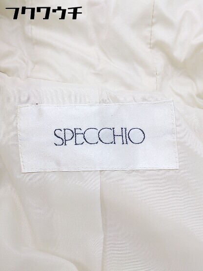 ■ SPECCHIO スペッチオ キルティング 切替 長袖 コート サイズ40 オフホワイト レディース_画像4