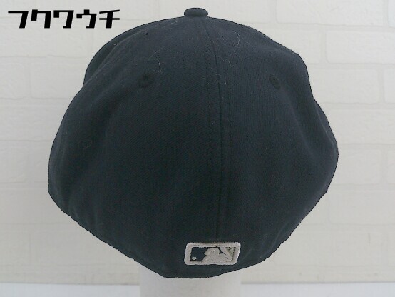 ◇ NEW ERA ニューエラ 59FIFTY NY キャップ 帽子 ネイビー サイズ7 3/8 58.7cm メンズ_画像4
