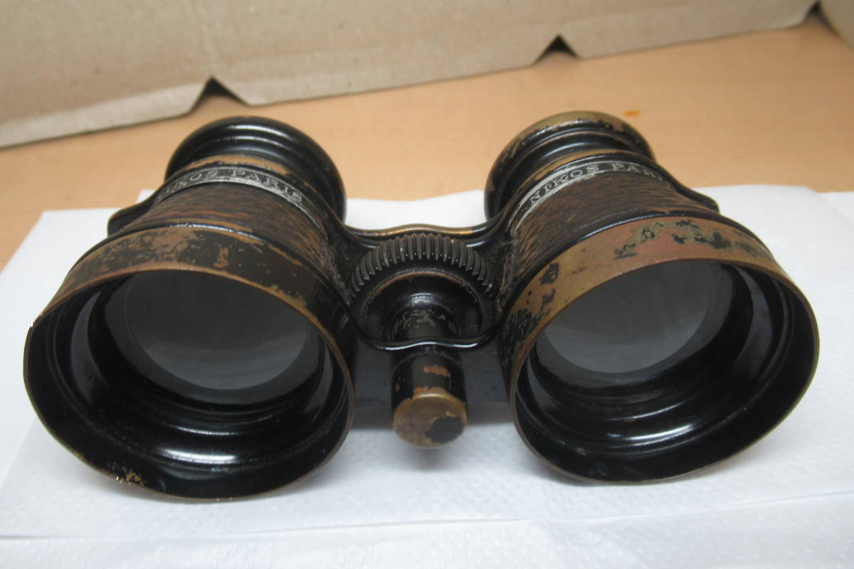  antique NIKOS PARIS binoculars / Vintage opera glasses . made 1900 year rom and rear (before and after) about? antique old tool 