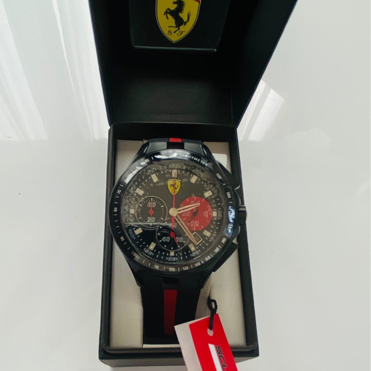 【新品】フェラーリ スクーデリア Ferrari 腕時計 0830023 クロノグラフ