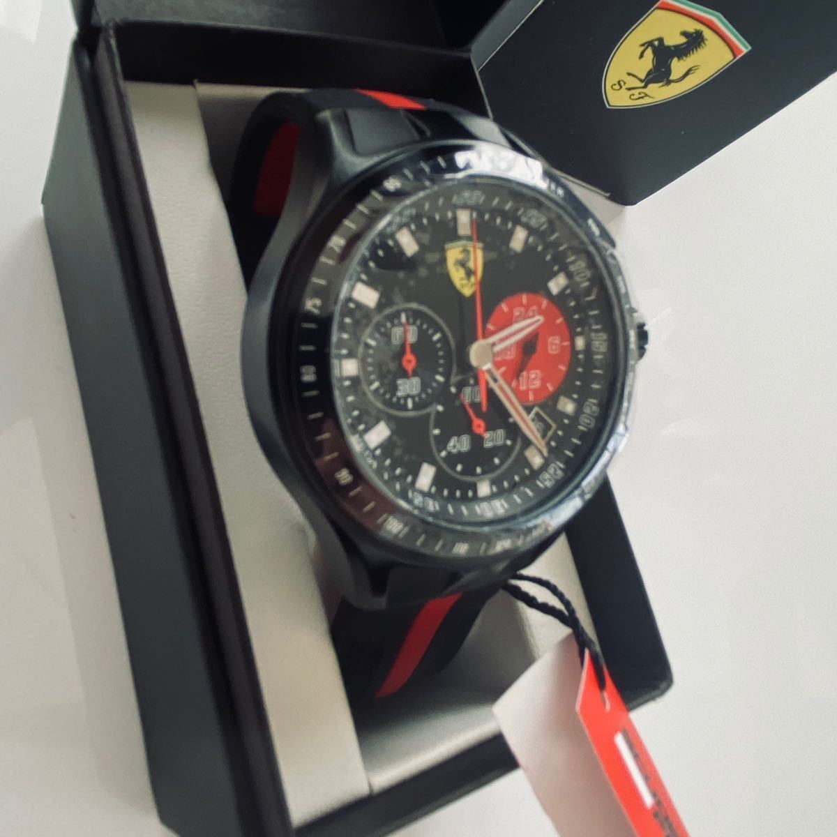 【新品】フェラーリ スクーデリア Ferrari 腕時計 0830023 クロノグラフ