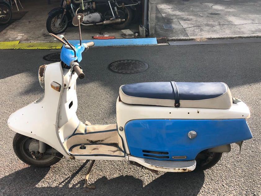 富士重工 Rabbit ラビット touring ツーリング S302 走行距離16123km 301 サンマル 鉄スクーター レストアベース 部品取り 現状 201-14 5