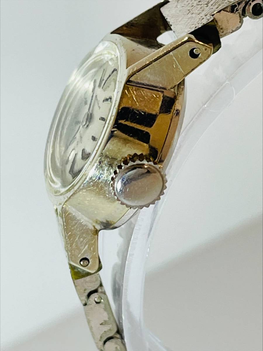 AH1199 SEIKO SOLAR 21石 14KWG 10-0950 手巻き 時計 稼働品