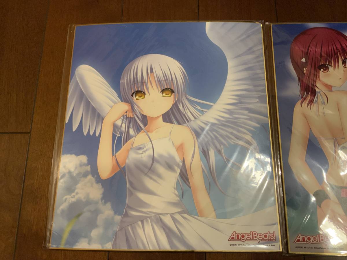 Angel Beats!☆エンジェルビーツ☆色紙2枚セット－日本代購代Bid第一