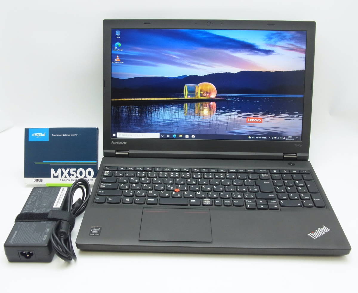 Lenovo ThinkPad T540P・第4世代・Core i7-4800MQ・NVIDIA GeFore GT730M・新品SSD 500GB・メモリ 8GB・DVDマルチ・Windows 10_画像1