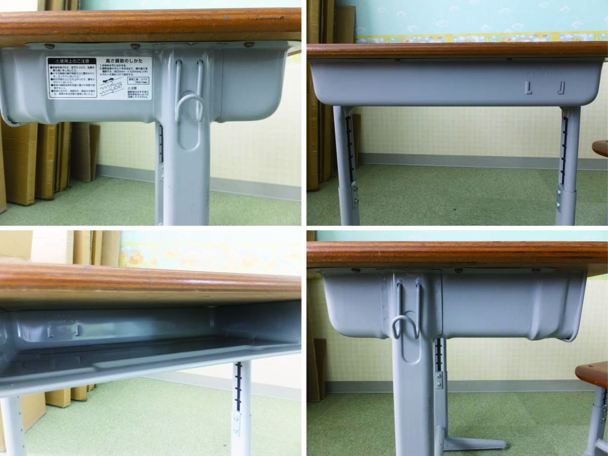 学校の机と椅子 勉強机 学習机 KOKUYO レトロ リメイク 3 - 家具