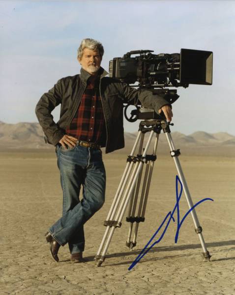 ジョージ・ルーカス　George Walton Lucas サイン フォト_画像2